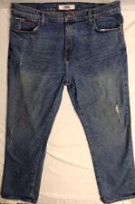 Tommy Hilfiger Denim Relaxed Fit denim blue Jeans Men's 38x30 Blue casual