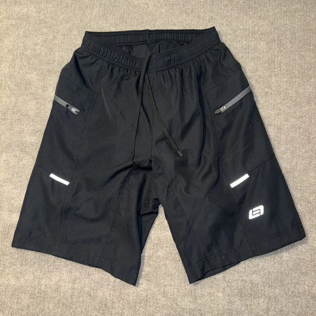 Short Bellwether Baggy Homme – Ultra-léger, Rembourré, Noir – Taille XXL/2XL – Vélo Cyclisme