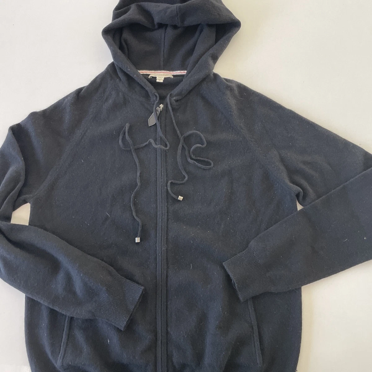 Burberry Cashmere Sweater Hoodie. Black Small eBay