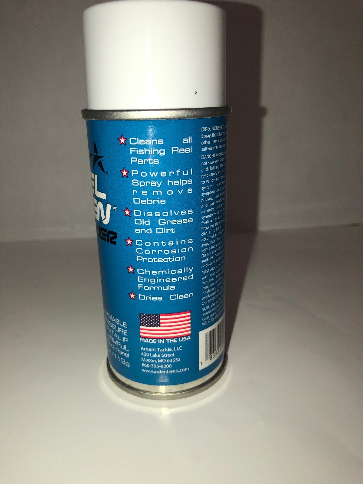 Ardent Reel Kleen Fishing Reel Cleaner,4 Oz Can Cleaning SolutionRARE