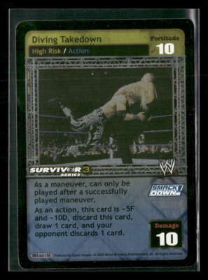 2005 WWE Raw Deal Survivor Series 3 Diving Takedown #1 Edge Big Show Foil ES8699
