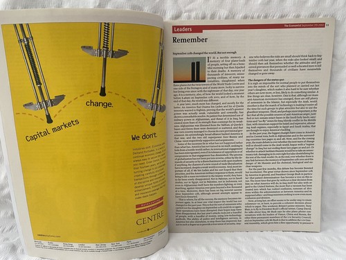 The Economist Magazine, Sept 7th - 13th 2002, Remember, One Year on From 9/11 - Picture 11 of 15