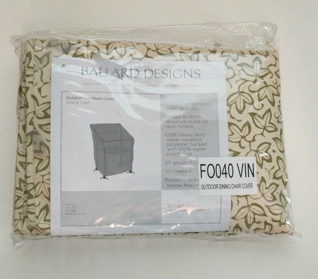 Ballard Designs Outdoor Dining Chair Cover Slipcover Fo040 Vin For Ballard Designs Outdoor Dining Chair, Ballard Designs Outdoor Furniture