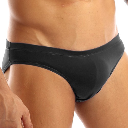 Men Ice Silk Lingerie Briefs Bikini Back Ruched Pouch Panties Thong AU - Picture 120 of 137