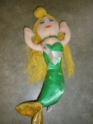 1990 Chicken of the Sea Mermaid Plush Doll 15'' Never Used