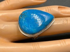 Natural Kingman Turquoise Sterling Silver ring size 6.5