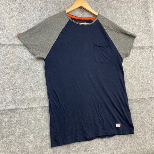 Superdry T-Shirt Mens M Medium Blue Short Sleeve Cotton Crew 39616 - Picture 2 of 9