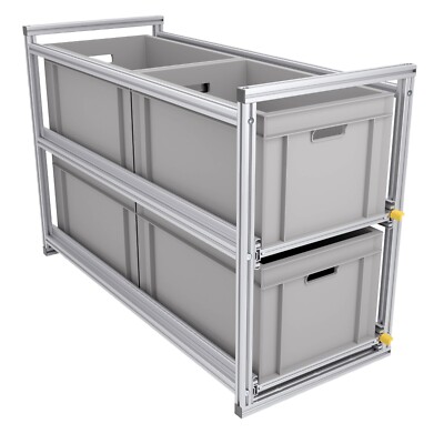 Heckauszug Kastenwagen - 1200x400  -  220kg Schwerlastauszug - Heckgarage Camper