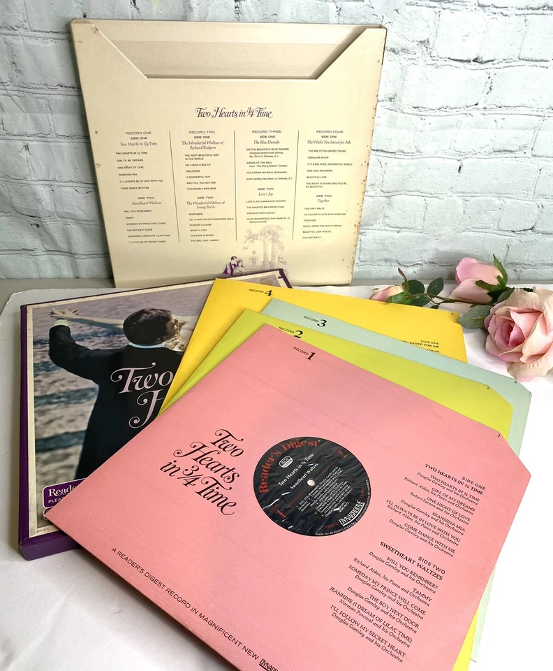 Two Hearts In 3/4 Time Four Vinyl Records Set Box 1969 A Reader's Digest   - Image 3 of 4