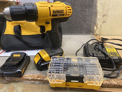 #ad DEWALT Set Charger Drill And 2 1.5 Ah Batteries In Bag DCD771 $174.99
