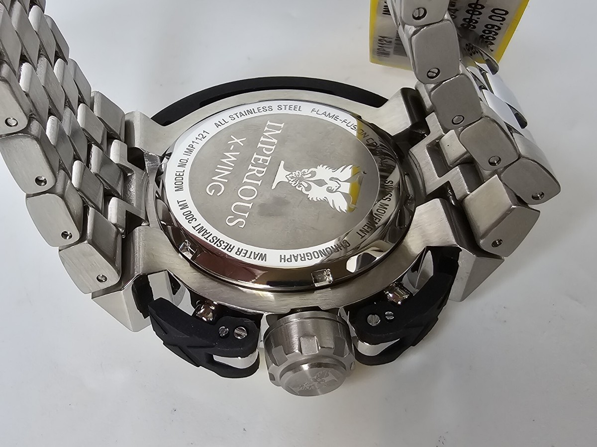Imperious Men's X-Wing Watch Chronograph Blue Dial 46mm IMP1121 | eBay