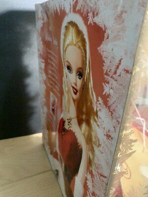 2007 Holiday Barbie Doll Mattel NIB Red Santa Gown Blonde New