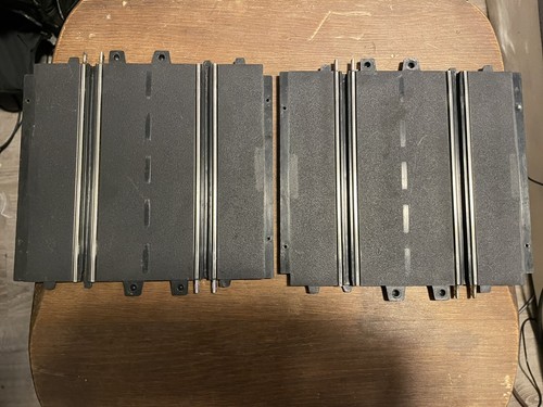 2 1960s Eldon Slot Car Track Straight 0675-13 common No. 1 No. 2 grey white red - Picture 4 of 4