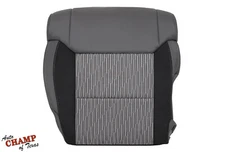 For 2021 Toyota Tundra-Driver Side Bottom Replacement Cloth Seat Cover Gray