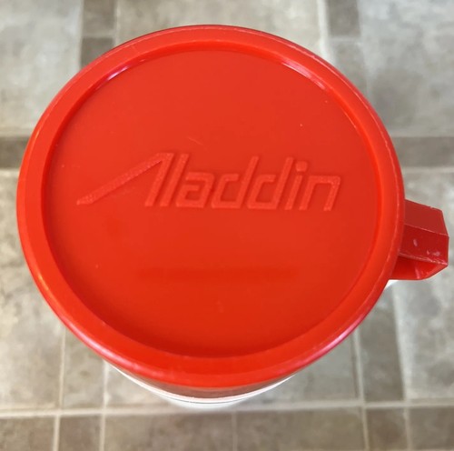 Vintage Aladdin Dura Clad, Hy-LO Thermos Picnic Set Leather Bag, Green - Picture 3 of 16