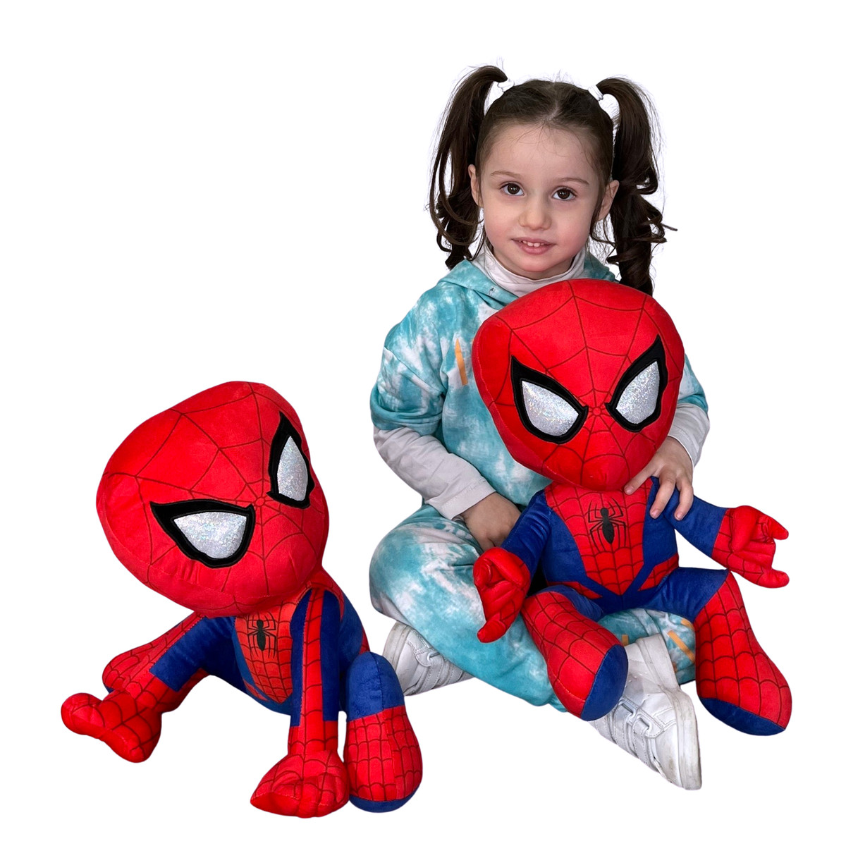 Spiderman 40 - 45cm ACTION POSE Peluche Originale Marvel in Velluto