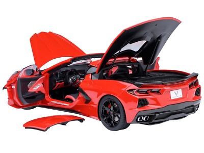 2020 CHEVROLET CORVETTE C8 STINGRAY TORCH RED 1/18 MODEL CAR BY