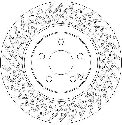 2 uds disco de freno TRW DF6433S para Mercedes-Benz Clase E SL Foto 2 de 2