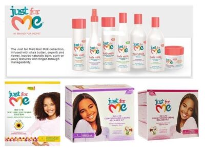 Just for Me Kids Hair Range Natural Curly Frizzy Hair Products Full Range