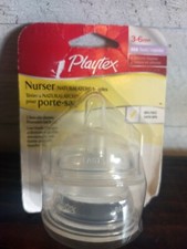 Playtex Nurser NATURALATCH Nipples 3-6 m Fast Flow Silicone BPA Free