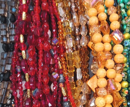Glass Beads Lot 11 Strands faceted crystal Bead lot Jewelry Bracelet Making - Picture 15 of 24