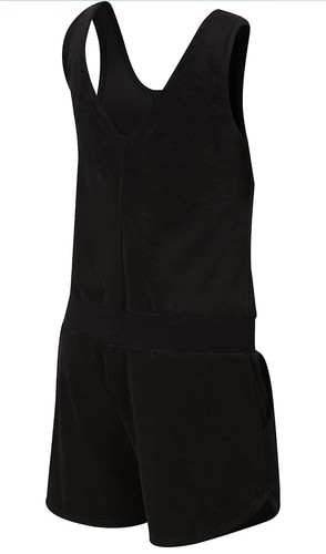 Nike NSW Heritage Girls’ Grade School French Terry Black Romper Size Large EUC - Picture 3 of 13