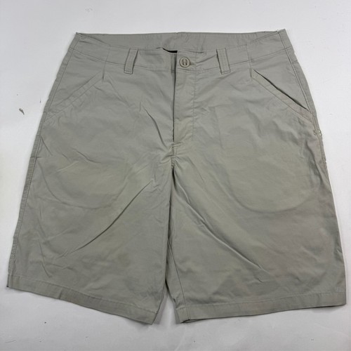 Under Armour Mens 36x10 Beige Polyester Blend Casual Shorts