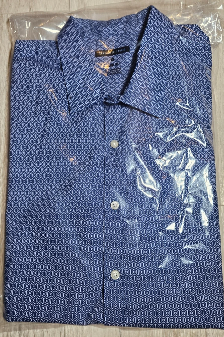 VANS Van Heu Slim Uomo Manica Corta Grande Motivo Blu