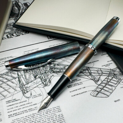 Monteverde Dakota Fountain Pen in Raw Flame - Extra Fine Point - NEW in Box
