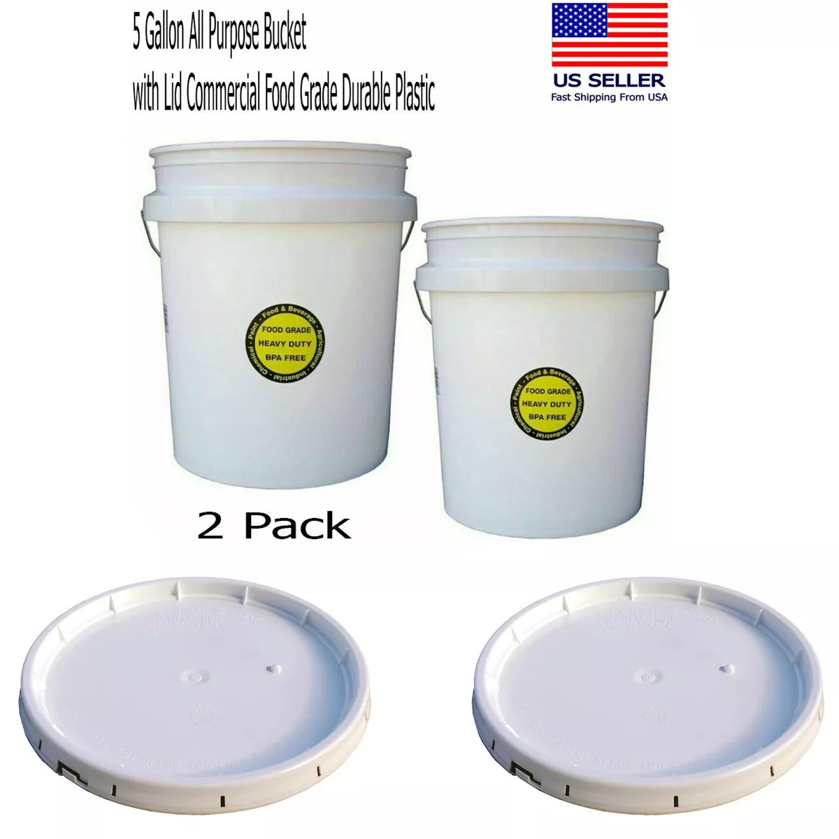 5 Gallon Food Grade Bucket