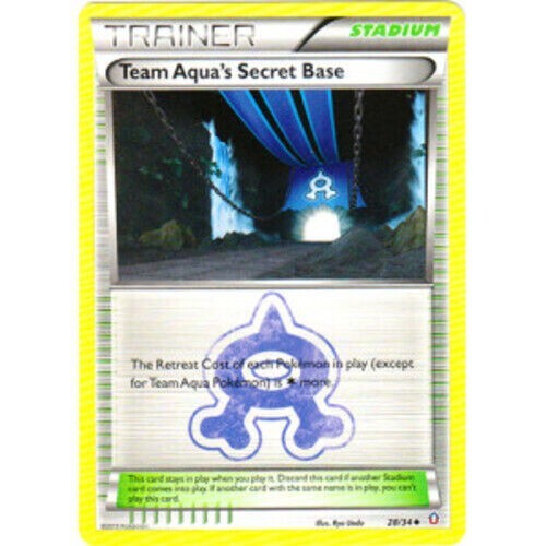 Pokemon Card Team Aqua's Secret Base 28/34 Double Crisis NM