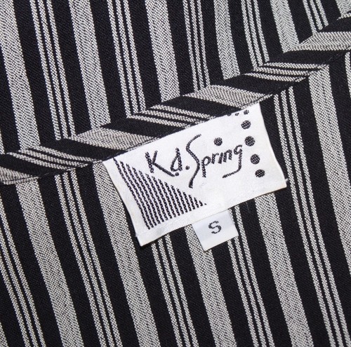 KD Spring Sz S French Gray Quirky Vest Art-to-Wear Bird Jacket Topper - Picture 4 of 7