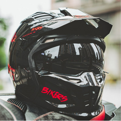 DOT Approved Retro Motorcycle Riding Combination Full Face Motorbike Helmet