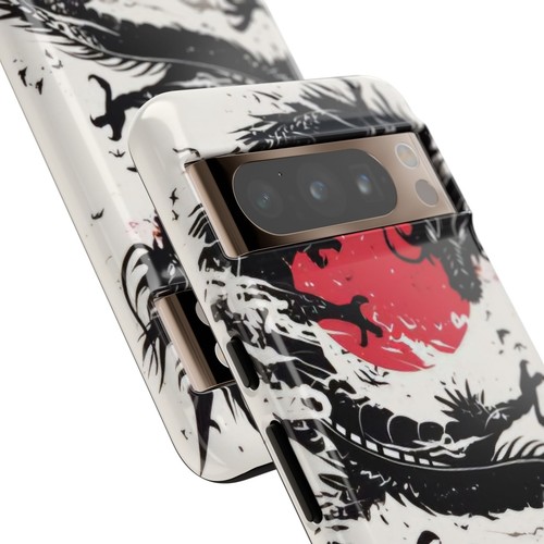 Artistic Phone Case, Samurai Dragon Design, Gaming Gift, Anime Lover Accessory - 第 133/257 張圖片