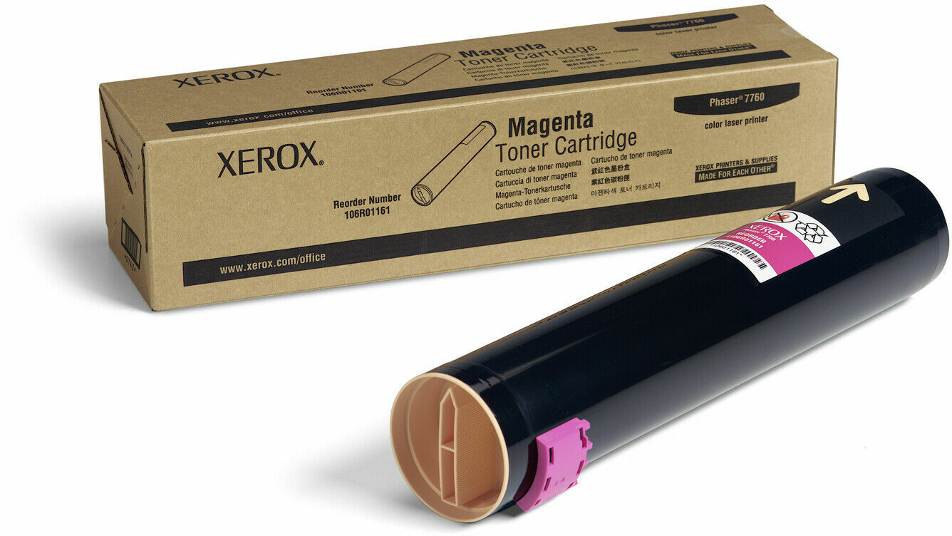 Genuine Xerox 106R01161 Magenta Toner Cartridge - For Phaser 7760 - 25,000 Pages