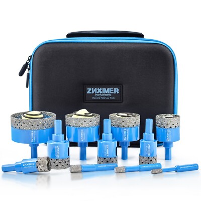 Diamond Hole Saw Kit Core Drilling Bit Set for Porcelain Tile Marble Ceramic