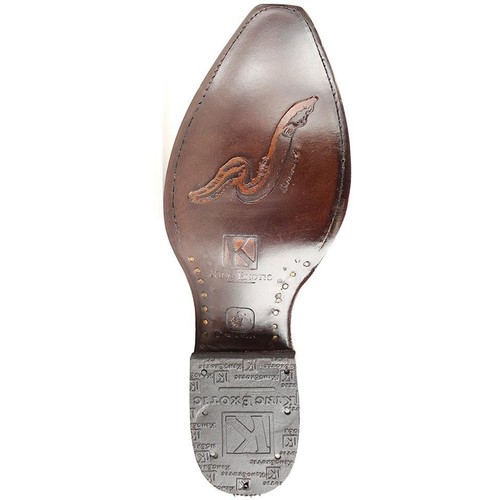 BOTA DE VAQUERO OCCIDENTAL KING EXÓTICO HOMBRE MARRÓN PUNTA DE CORTE GENUINA ANGUILA 94DRD0816 EE - Imagen 3 de 3