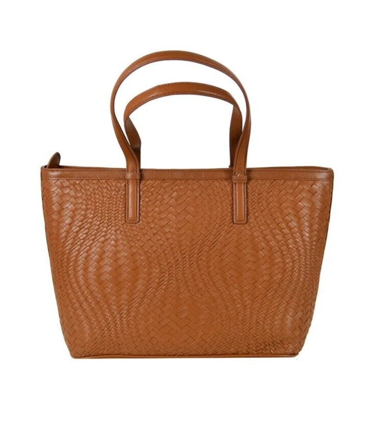 BOLSO DE MANO ITALIANO XL TEJIDO A MANO CON CREMALLERA BOLSO ESTRUCTURADO por IT BOLSOS HECHOS EN ITALIA Foto 2 de 4