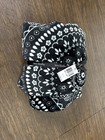 🖤✿🖤Vera Bradley ~BLACK BANDANA MEDALLION~ Plush Blanket Throw NWT