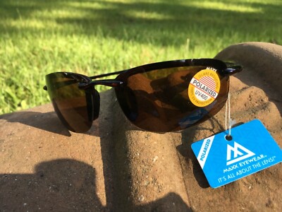 Maxx HD Sunglasses # 5 Polarized gloss tortoise shell golf brown 57586 Rev19