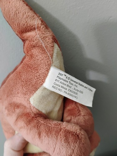 Peluche HTF Vintage 2007 Universal Studios Land Before Time Little Foot - Foto 5 di 5
