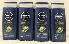 Nivea Men Energy Shower Gel (4x400ml) 8.89 per litre