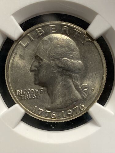 1976 D Washington Bicentennial Quarter MS65 NGC Clad 25c Unc - Picture 2 of 6