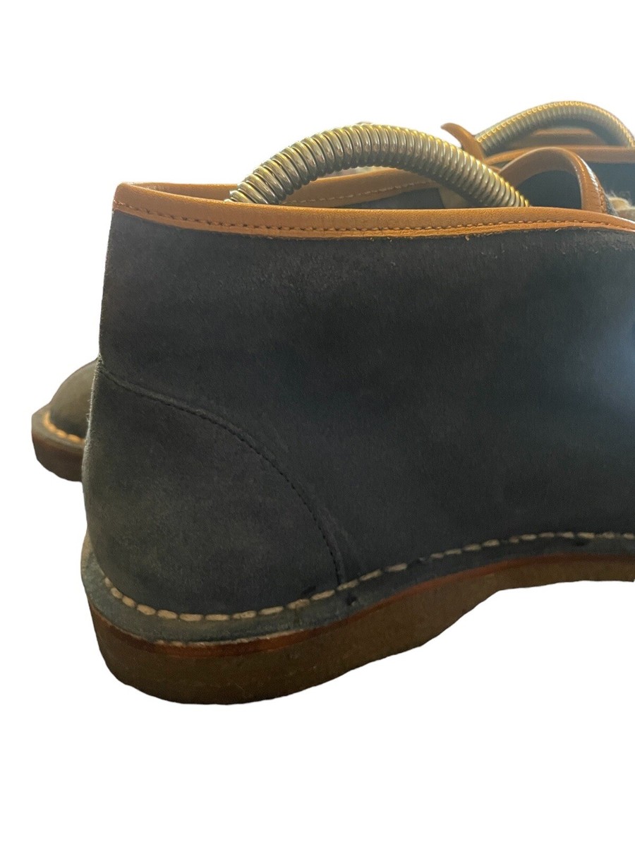Frye Womens Suede Leather Blue Bailey Chukka Boots Size 9.5  display picture 1