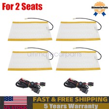 2 Seats 12v Universal Round Switch Seat Heaterheated Seat Kit4 Pads