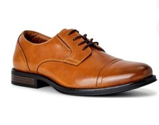 George Men's Branford Casual Dress Oxfords, Brown,Size 8.5 Cushioned Footbed NWT