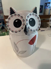 The Cellar Macy’s Whiteware Owl Cookie Jar 11”