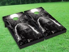Zombie Cornhole Board Wrap LAMINATED Wraps Decals Vinyl skin 21-8