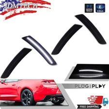4x LED Side Marker Lights Smoke White For 2016-2023 Chevy Camaro SS LT LS ZL1 RS