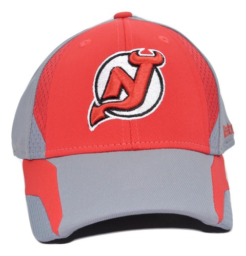 New Jersey Devils Reebok TT20Z NHL Practice Cap Stretch Fit Hockey Cap Hat L/XL - Picture 2 of 8